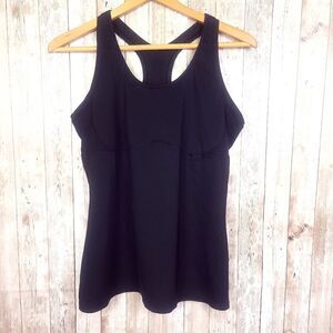 New Balance Black Racerback Tank Top Size Large